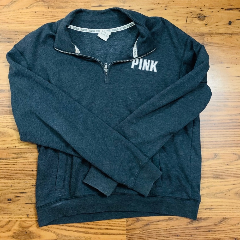 VS Pink Varsity Half Zip